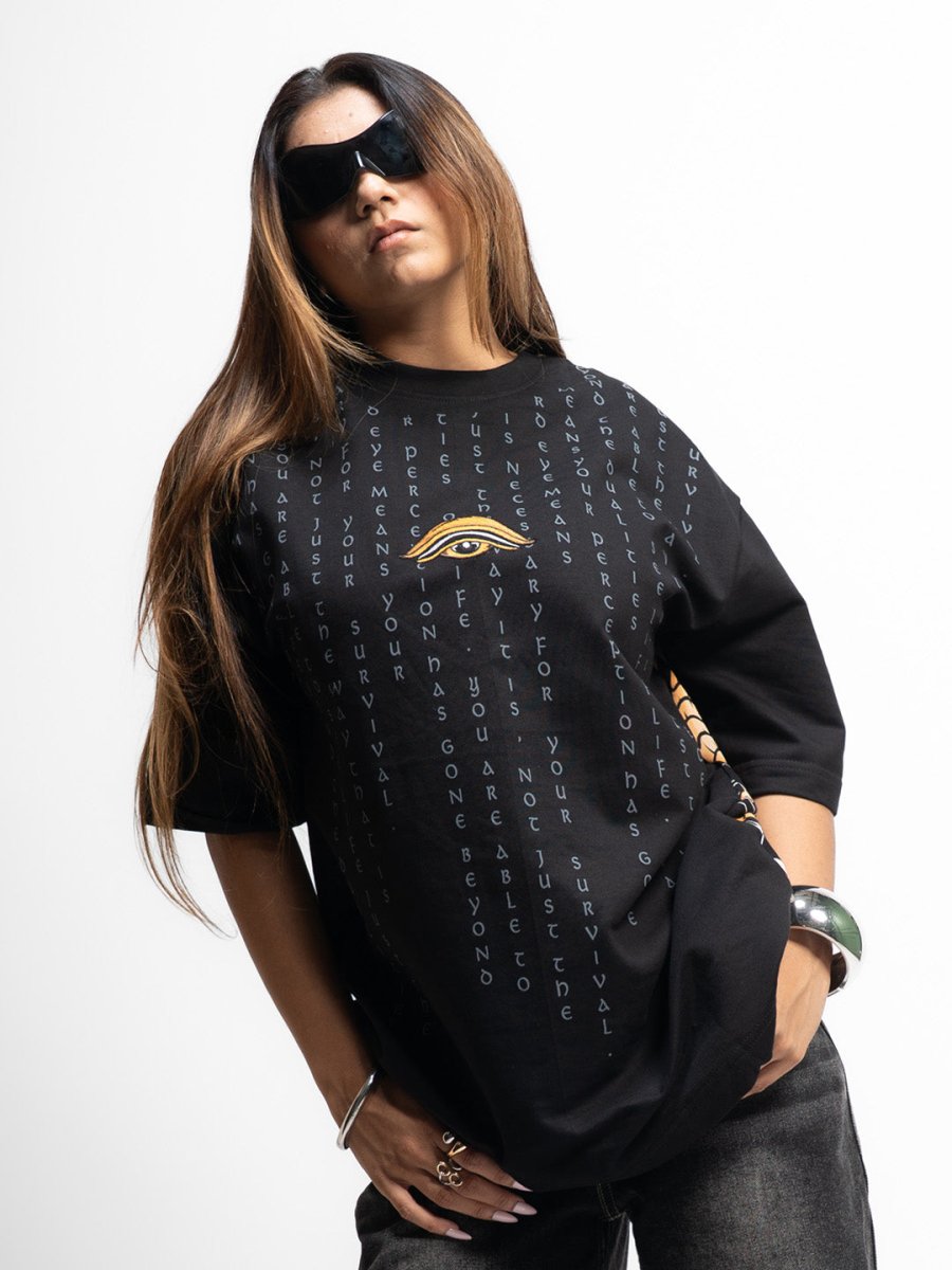 Garuda Embroidered - Women Oversized T-shirt | Mydesignation
