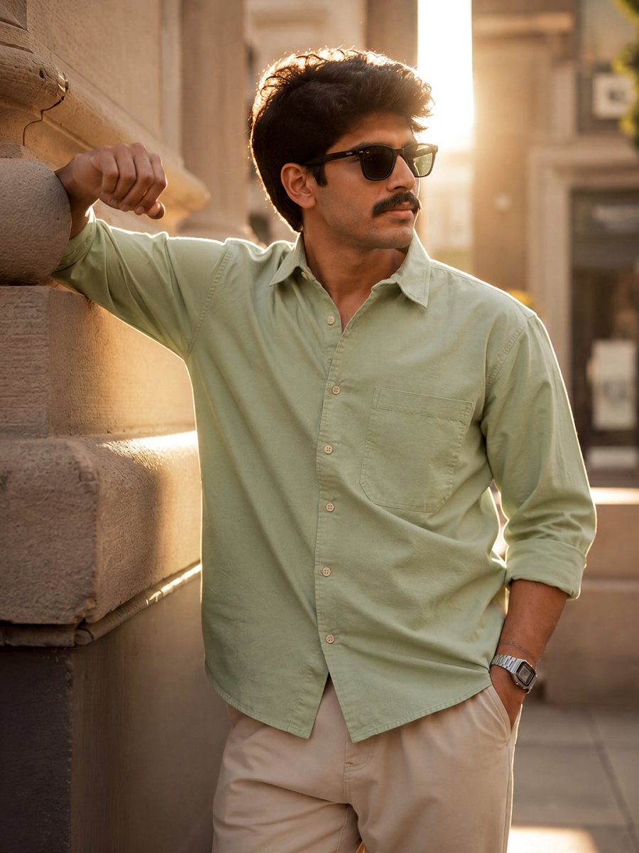 Green Cotton Shirt - Shirt | MyDesignation