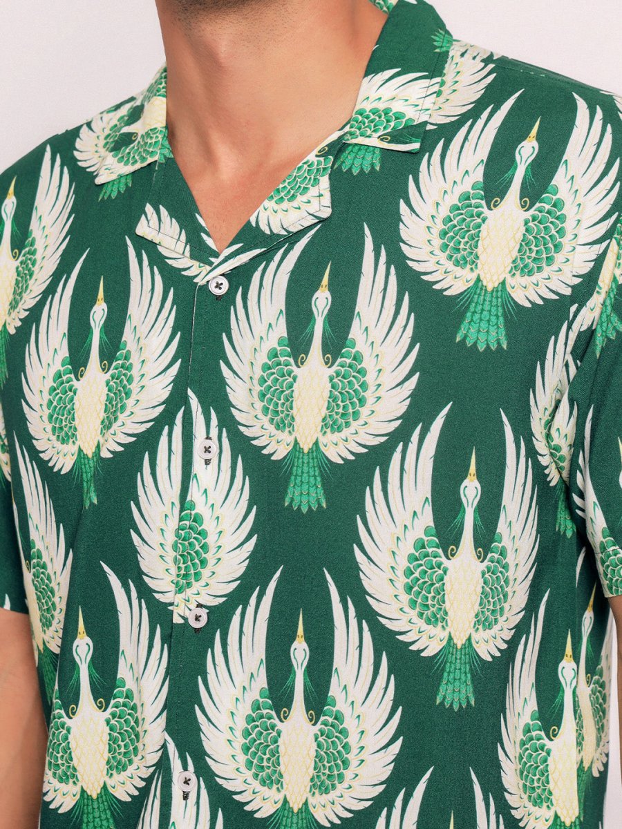 Green Crane - Men Shirt | Mydesignation
