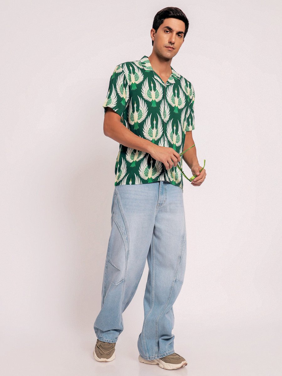 Green Crane - Men Shirt | Mydesignation