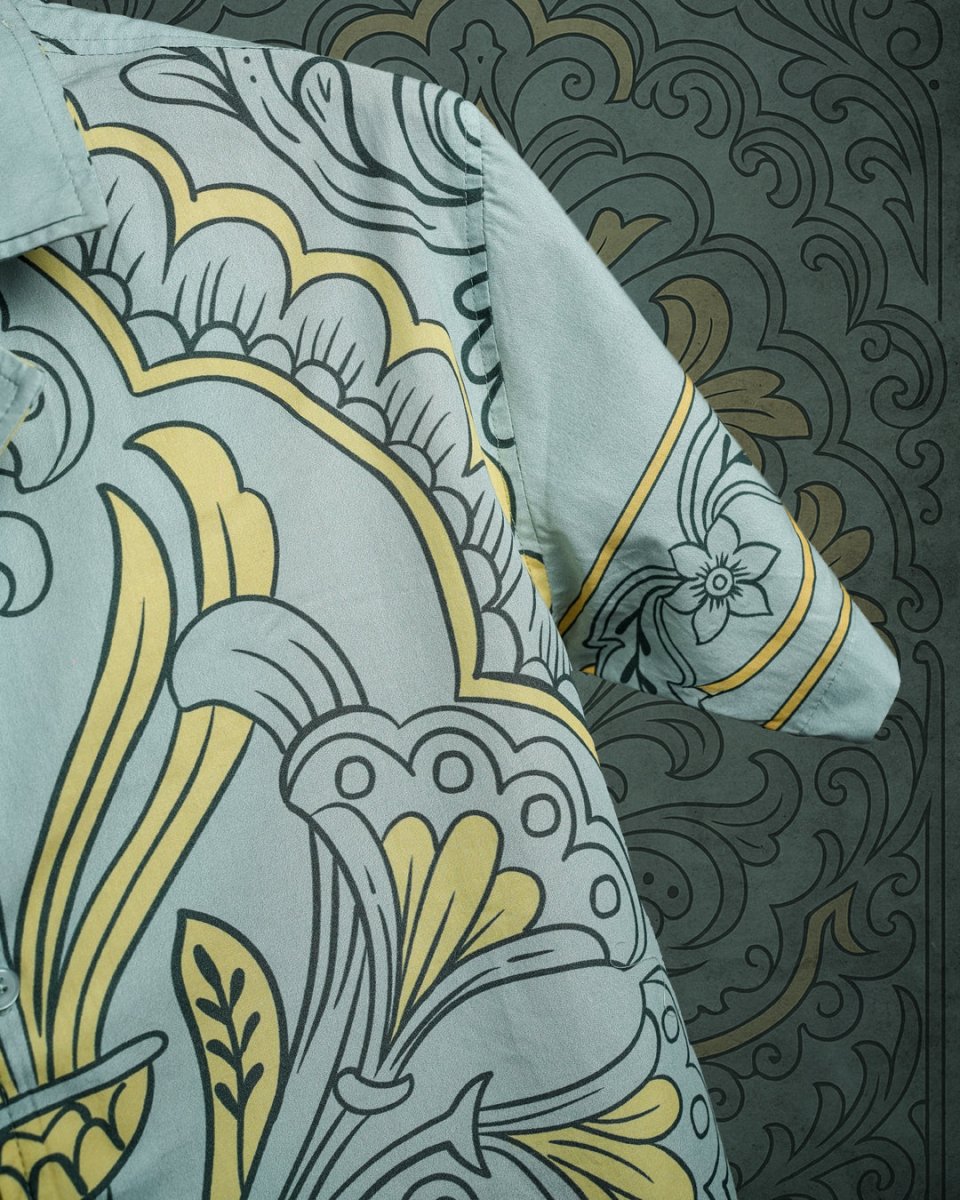 Grey Pattern - Men Shirt | Mydesignation