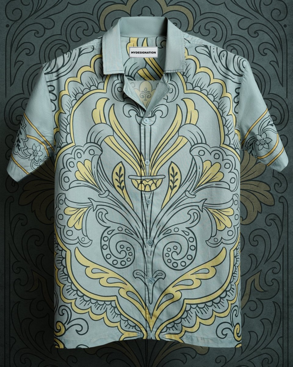 Grey Pattern - Men Shirt | Mydesignation