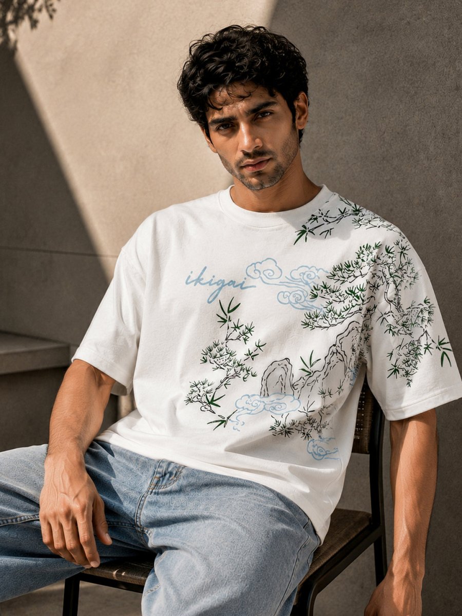 Ikigai Oversized Tshirt - Oversized T-shirt | MyDesignation