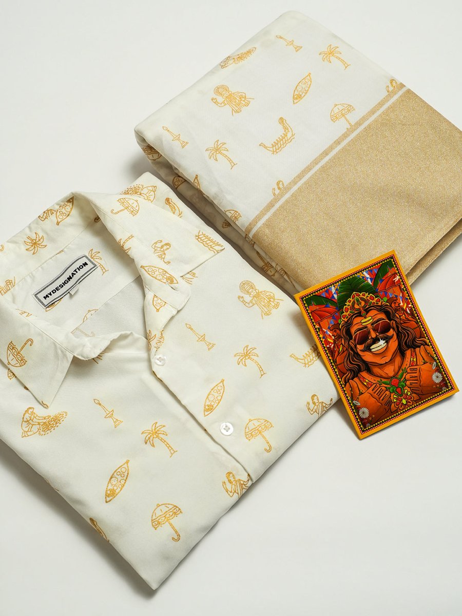Kasavu Couple Box - Onam Special | Mydesignation