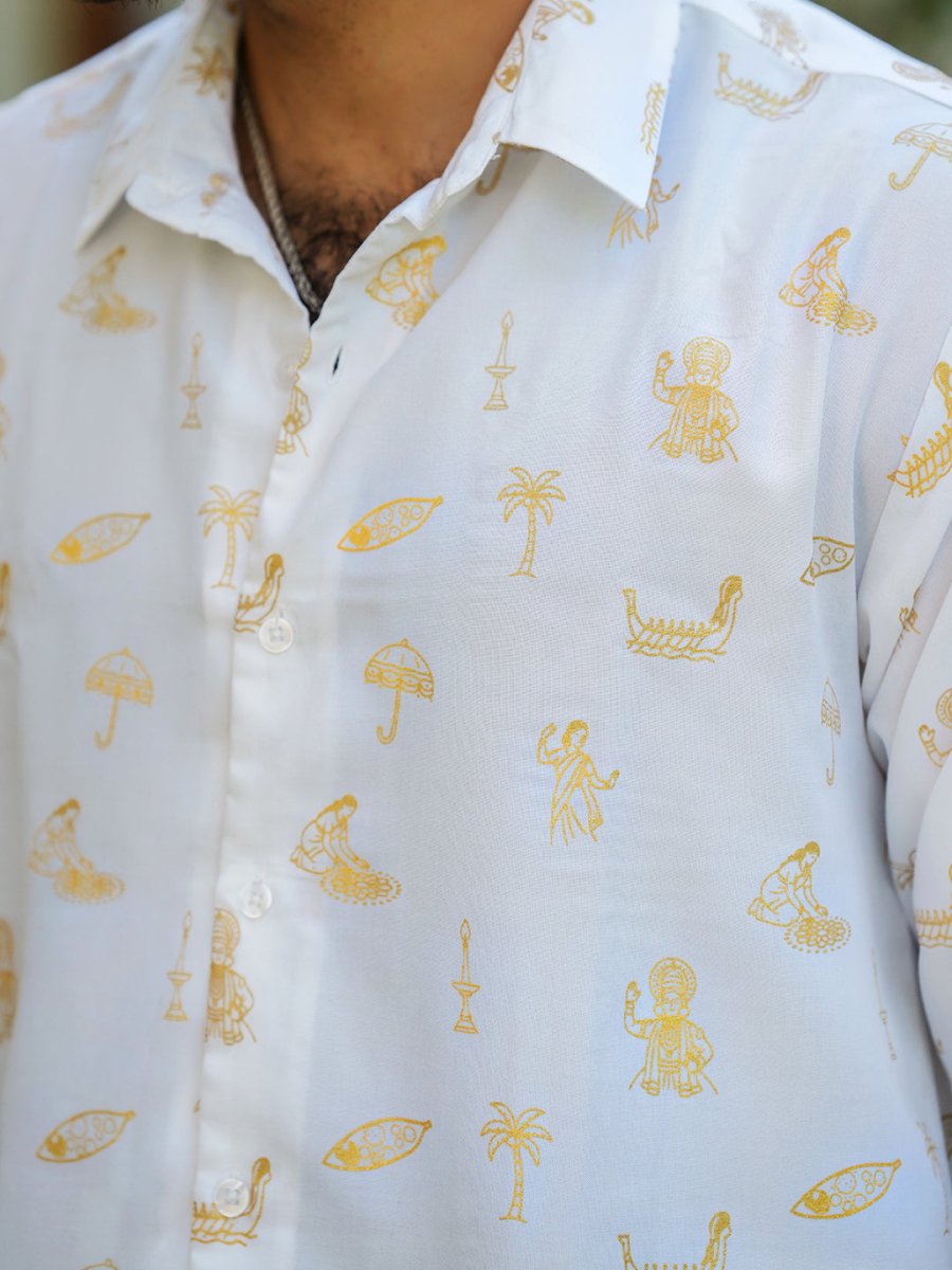 Kasavu Pattern - Men Shirt | Mydesignation