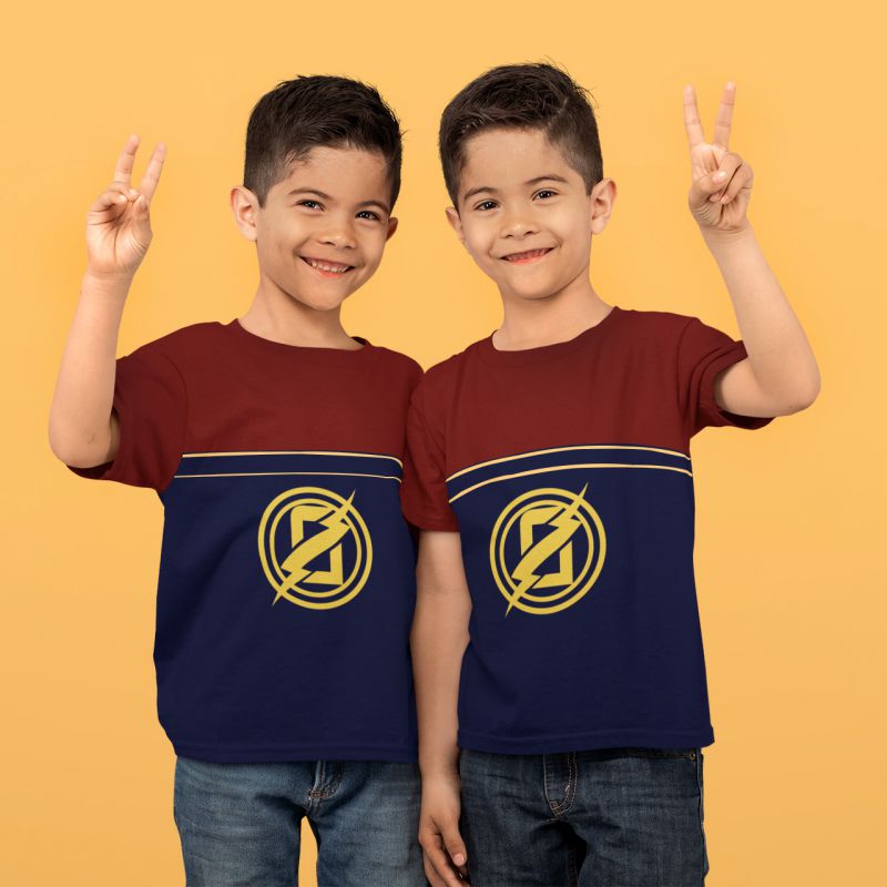 Kids Superhero Tshirt - Minnal Murali Official Merchandise - Kids Printed T-shirt | Mydesignation