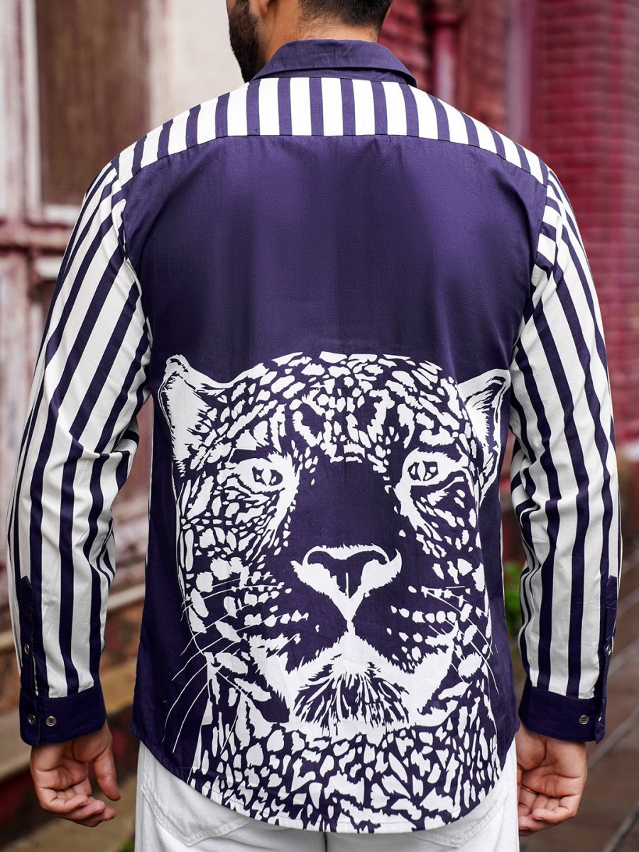 Leopard Panel - Men Shirt | Mydesignation