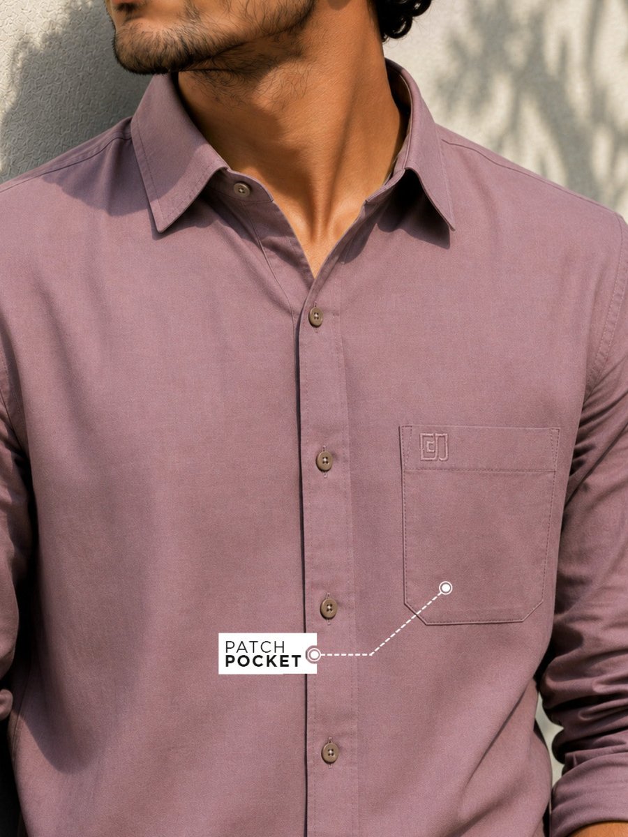 Mauve Bamboo Full Sleeve Shirt - Shirt | MyDesignation