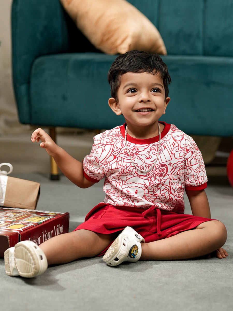 Merry Doodle Kids Tshirt - Kids Printed T-shirt | Mydesignation