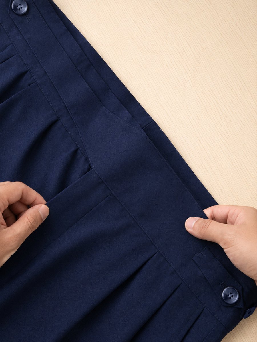 Navy Blue Gurkha Pants - Pants | MyDesignation