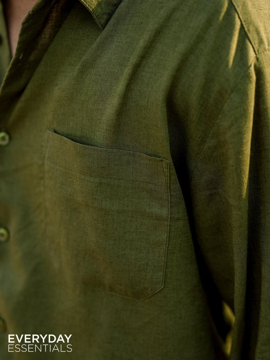 Olive Linen Shirt - Shirt | MyDesignation