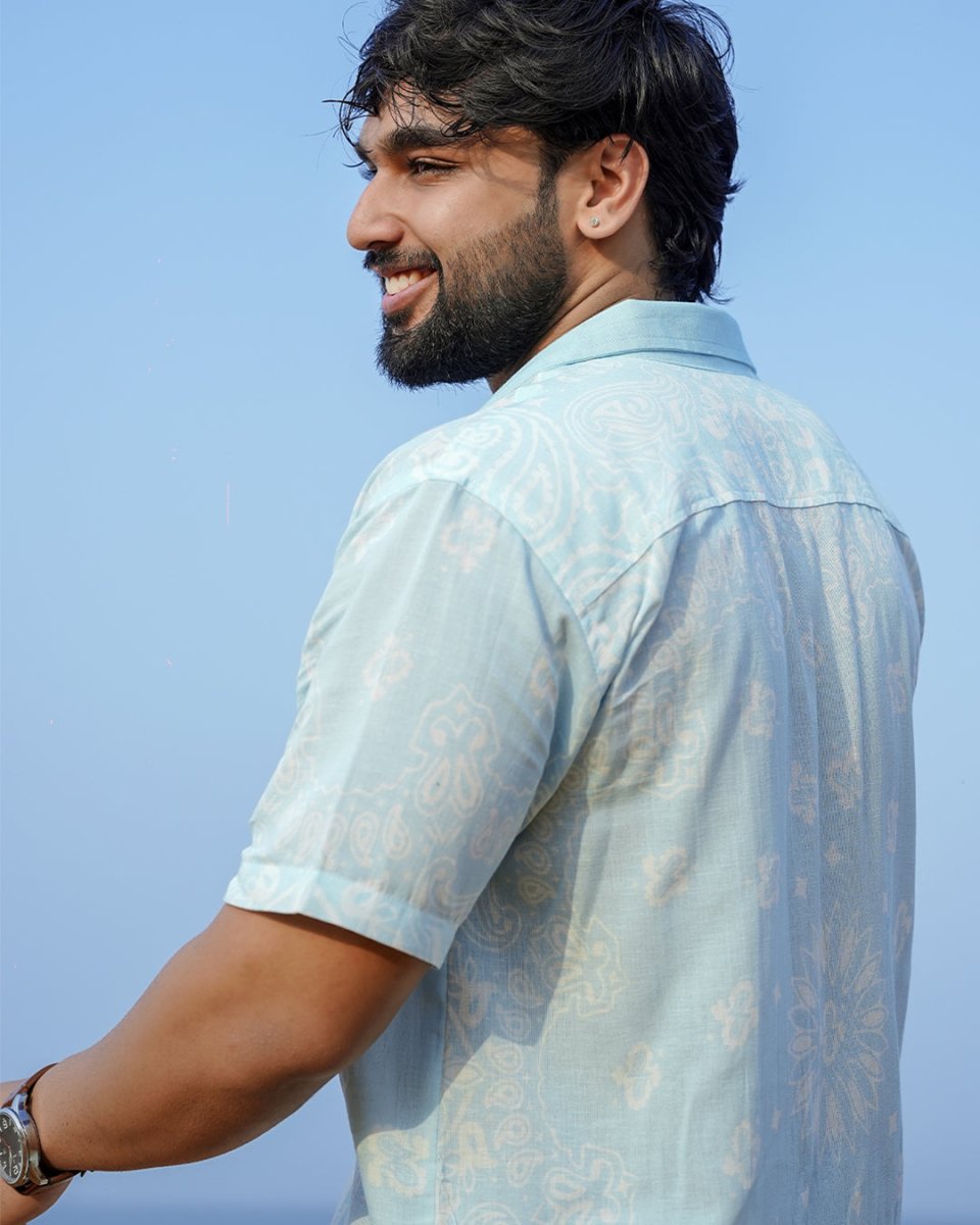 Paisley Linen - Men Shirt | Mydesignation