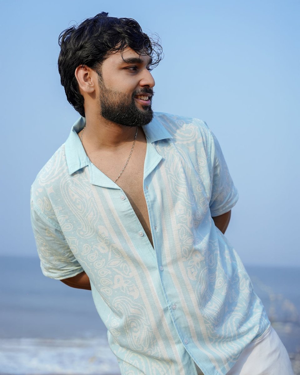 Paisley Linen - Men Shirt | Mydesignation