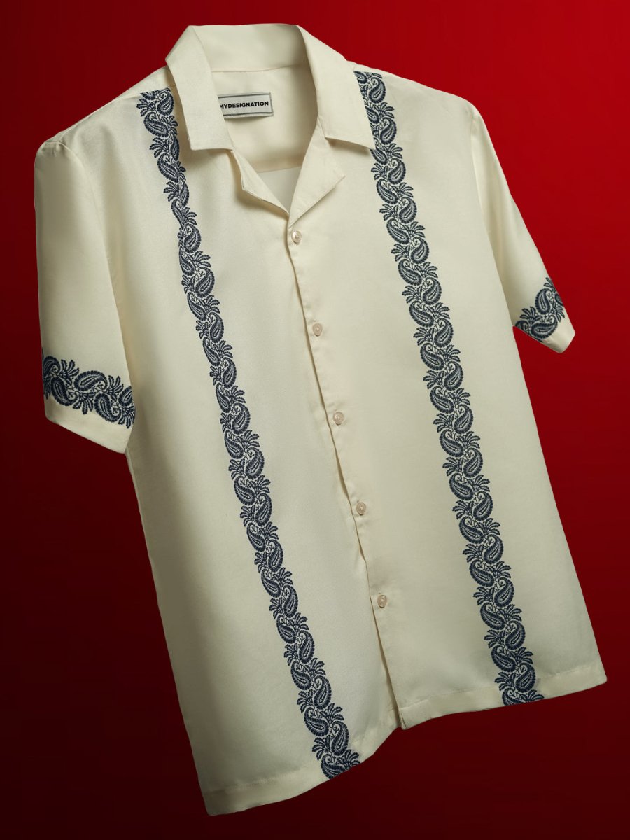Paisley Panel - Men Shirt | Mydesignation