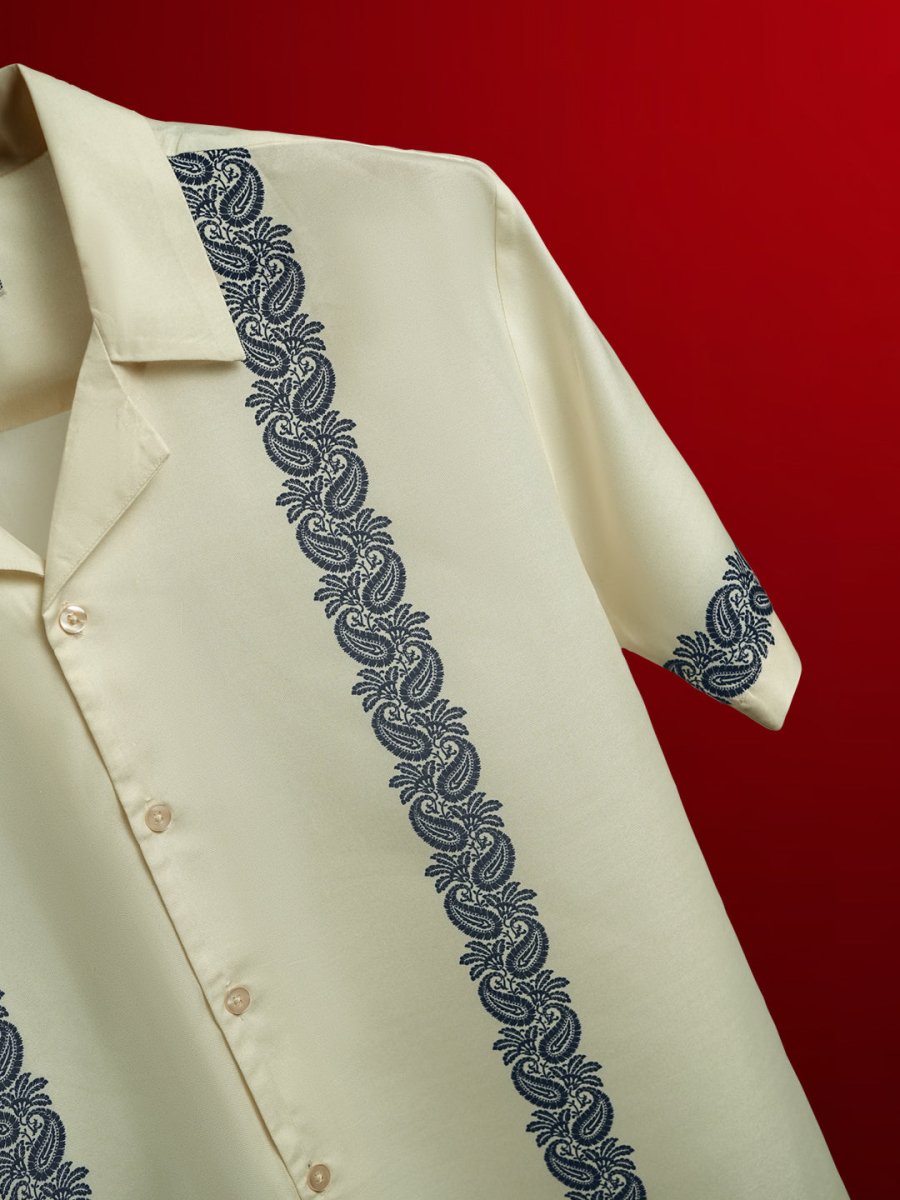 Paisley Panel - Men Shirt | Mydesignation