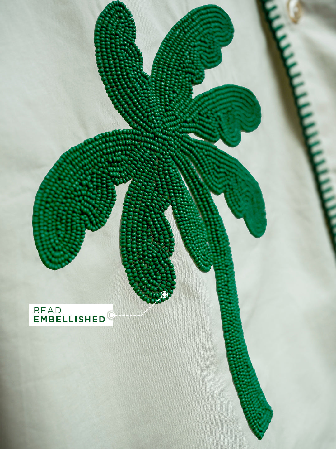 Palm Tree Embroidered Shirt