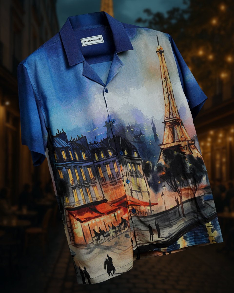 Paris Night - Men Shirt | Mydesignation