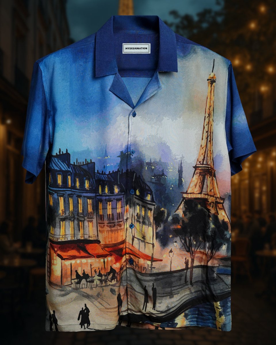 Paris Night - Men Shirt | Mydesignation