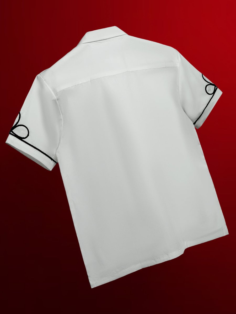 Petal Embroidered - Men Shirt | Mydesignation