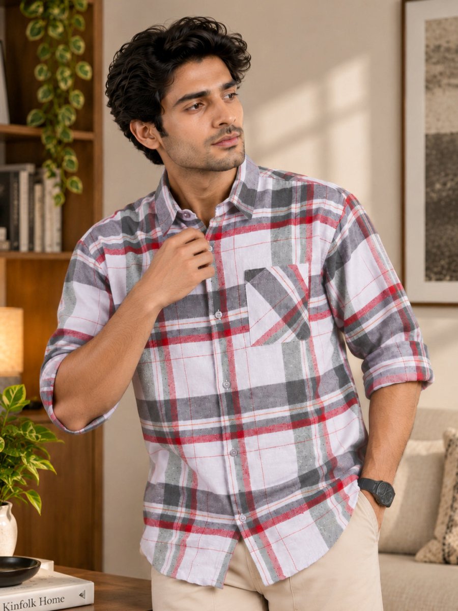 Plaid: Shadow Red - Shirt | MyDesignation