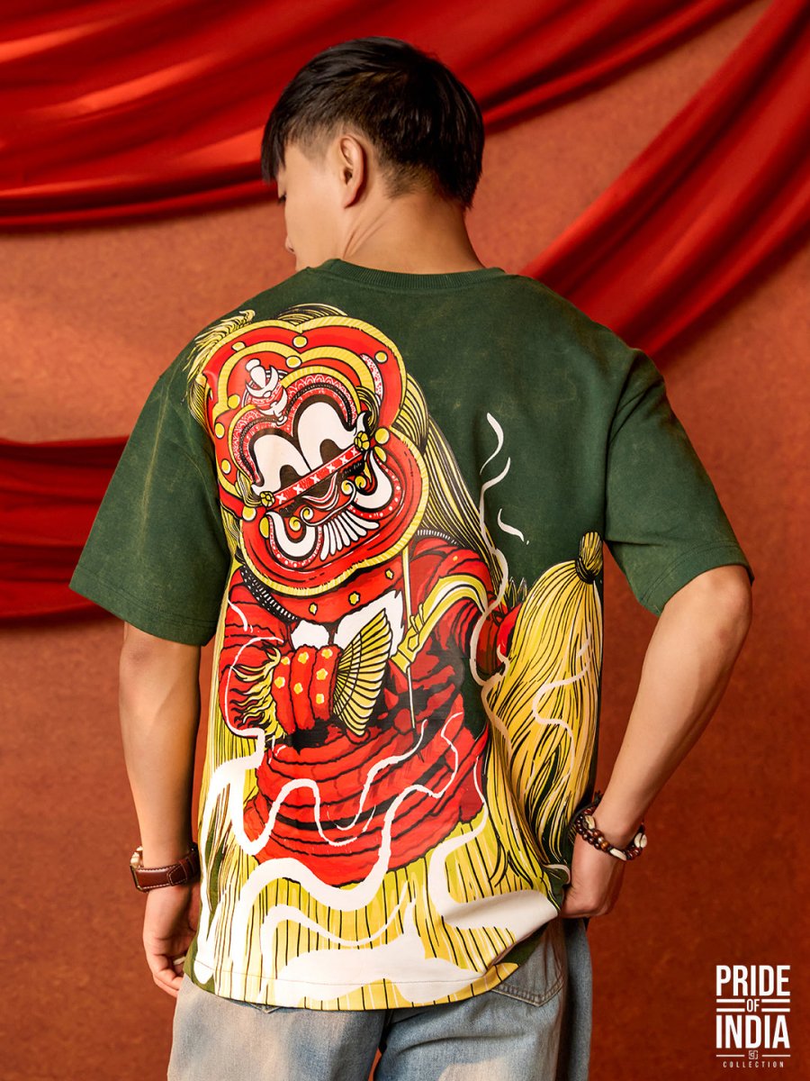 Pottan Theyyam - Oversized T-shirt | Mydesignation