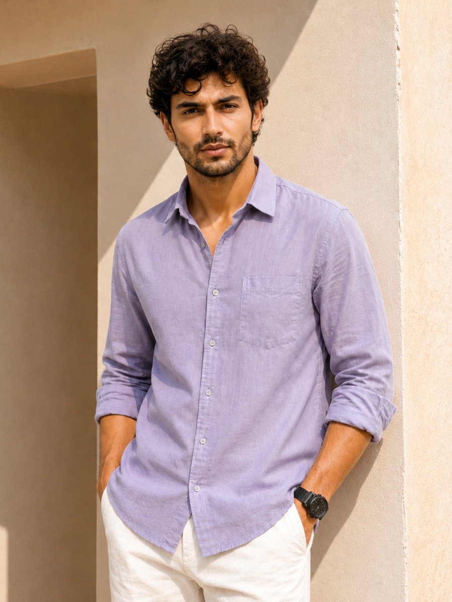 Purple Cotton Shirt - Shirt | MyDesignation
