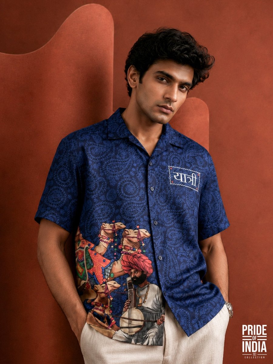 Rajasthan Desert Trail Embroidered - Shirt | MyDesignation