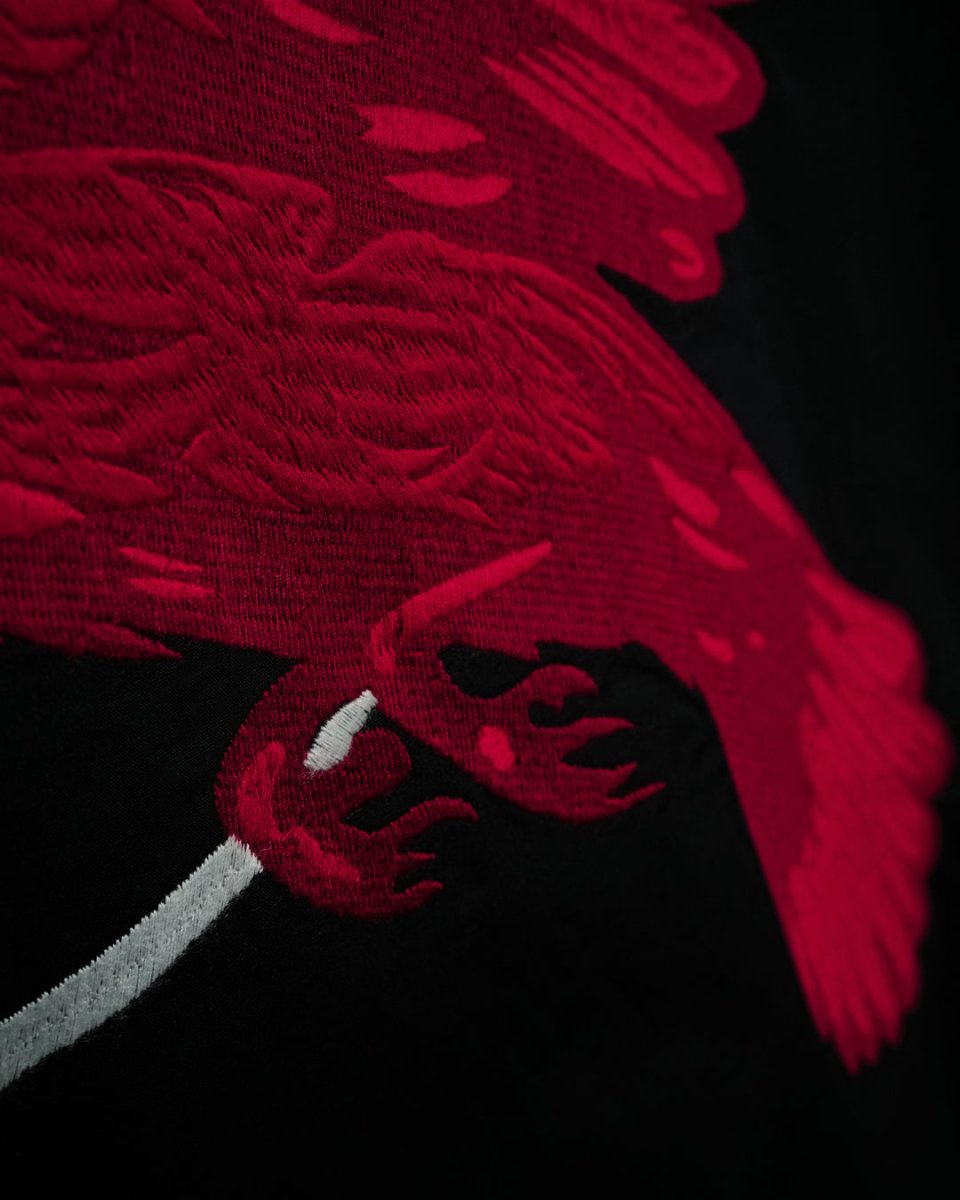 Raven Embroidered - Men Shirt | Mydesignation