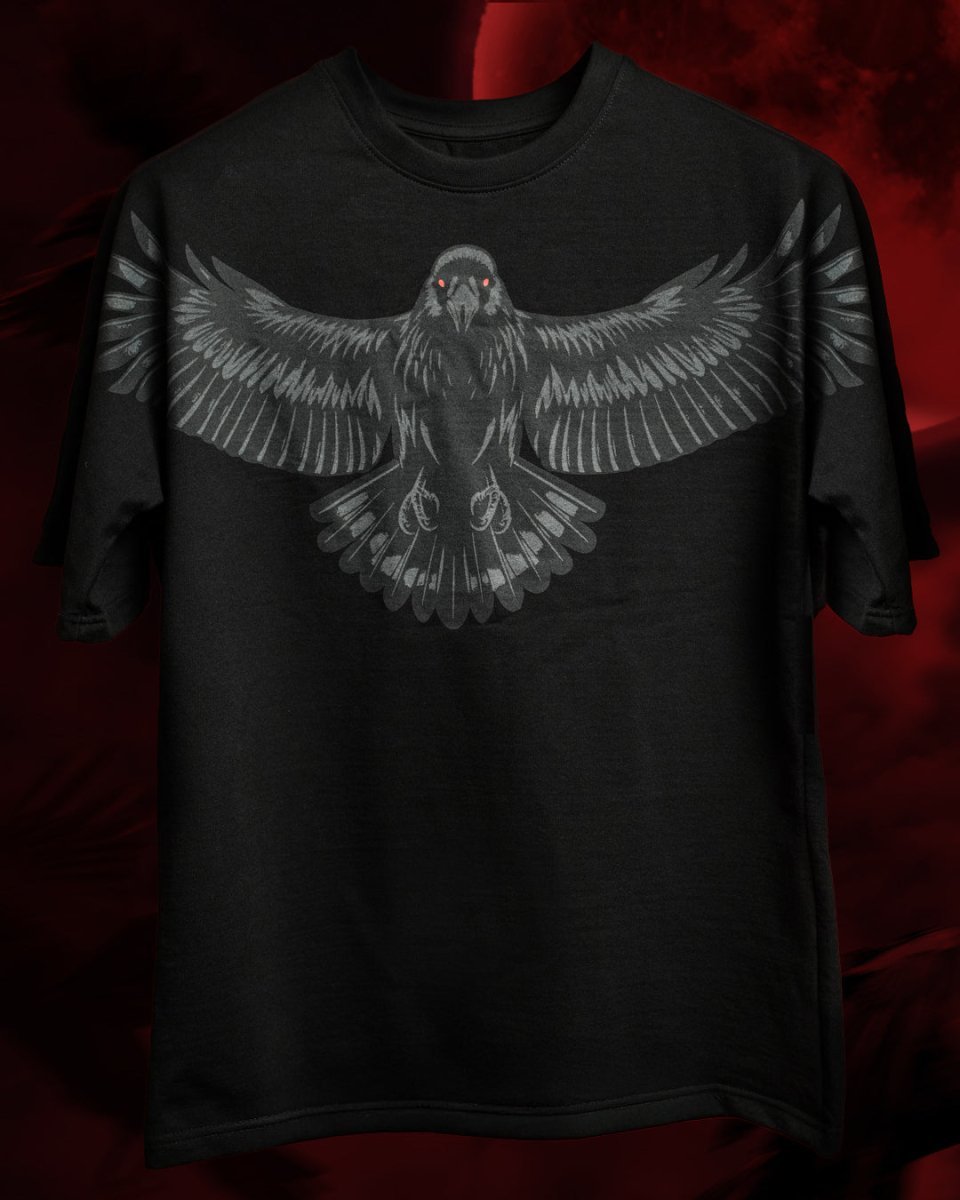 Raven - Women Oversized T-shirt | Mydesignation