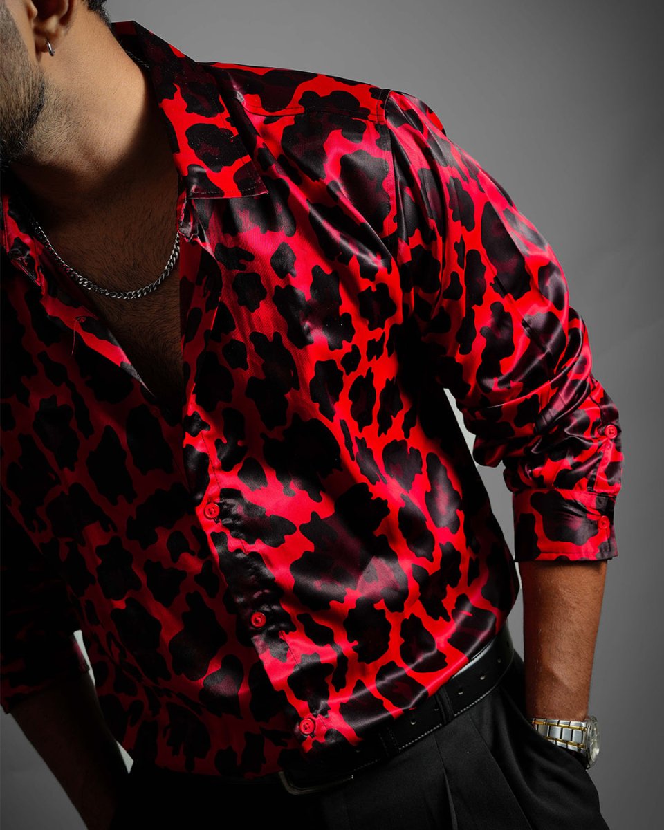 Red Leopard - Men Shirt | Mydesignation