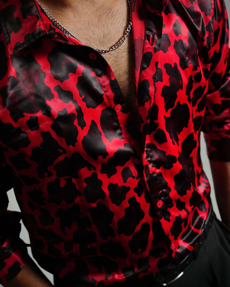 Red Leopard - Men Shirt | Mydesignation
