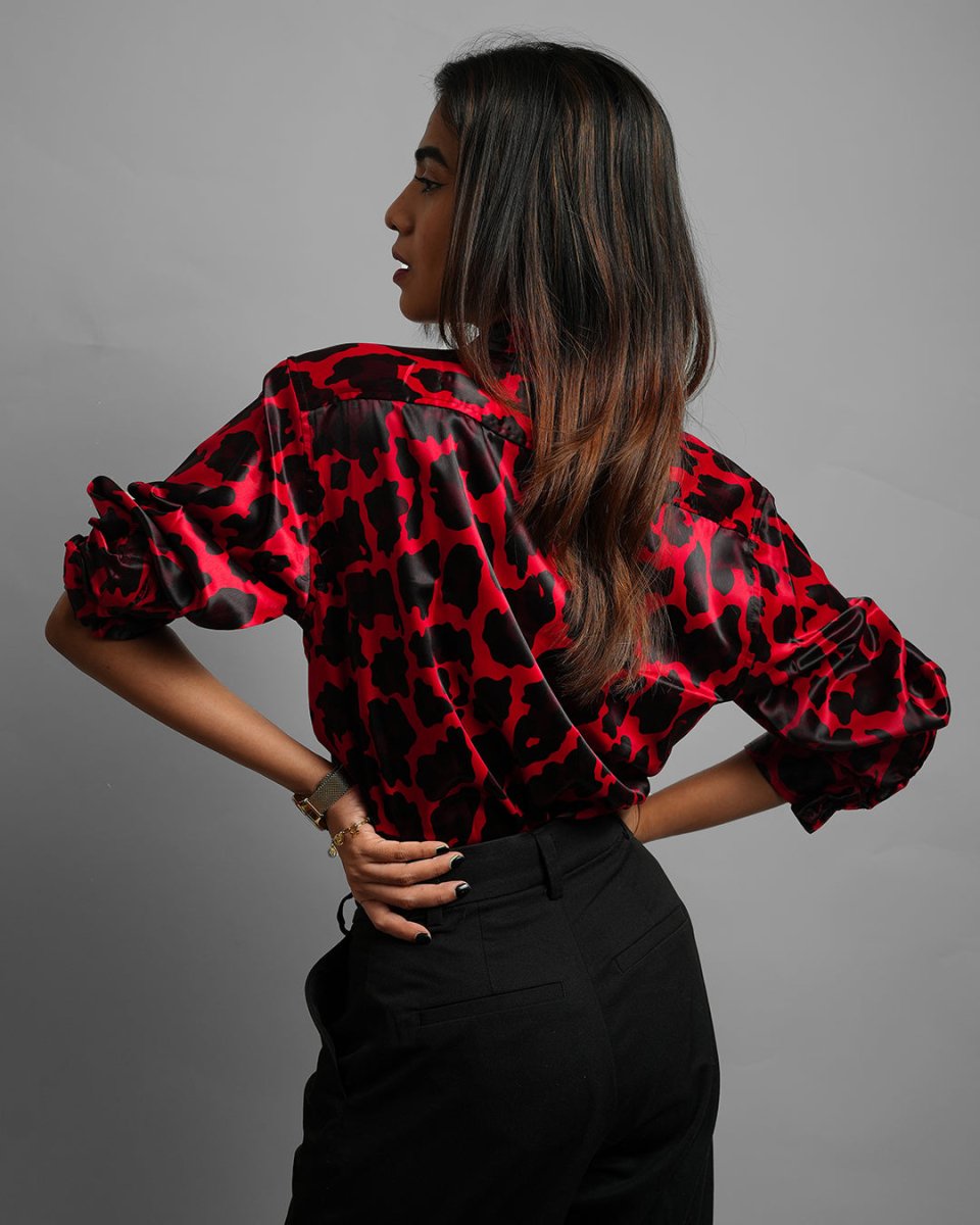 Red Leopard - Women Shirt | Mydesignation