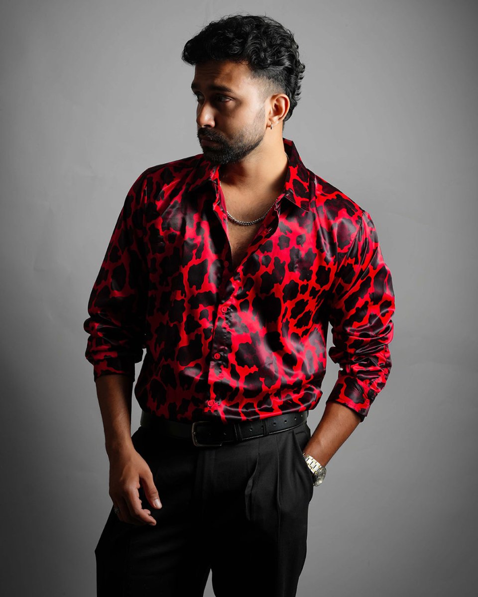 Red Leopard - Men Shirt | Mydesignation