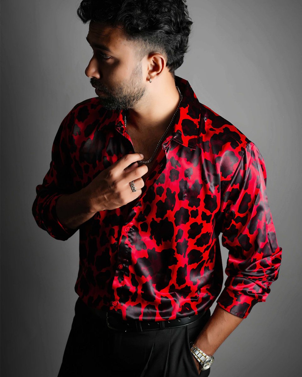 Red Leopard - Men Shirt | Mydesignation