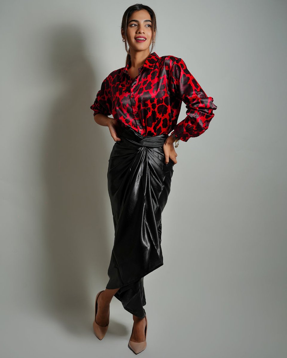 Red Leopard - Women Shirt | Mydesignation