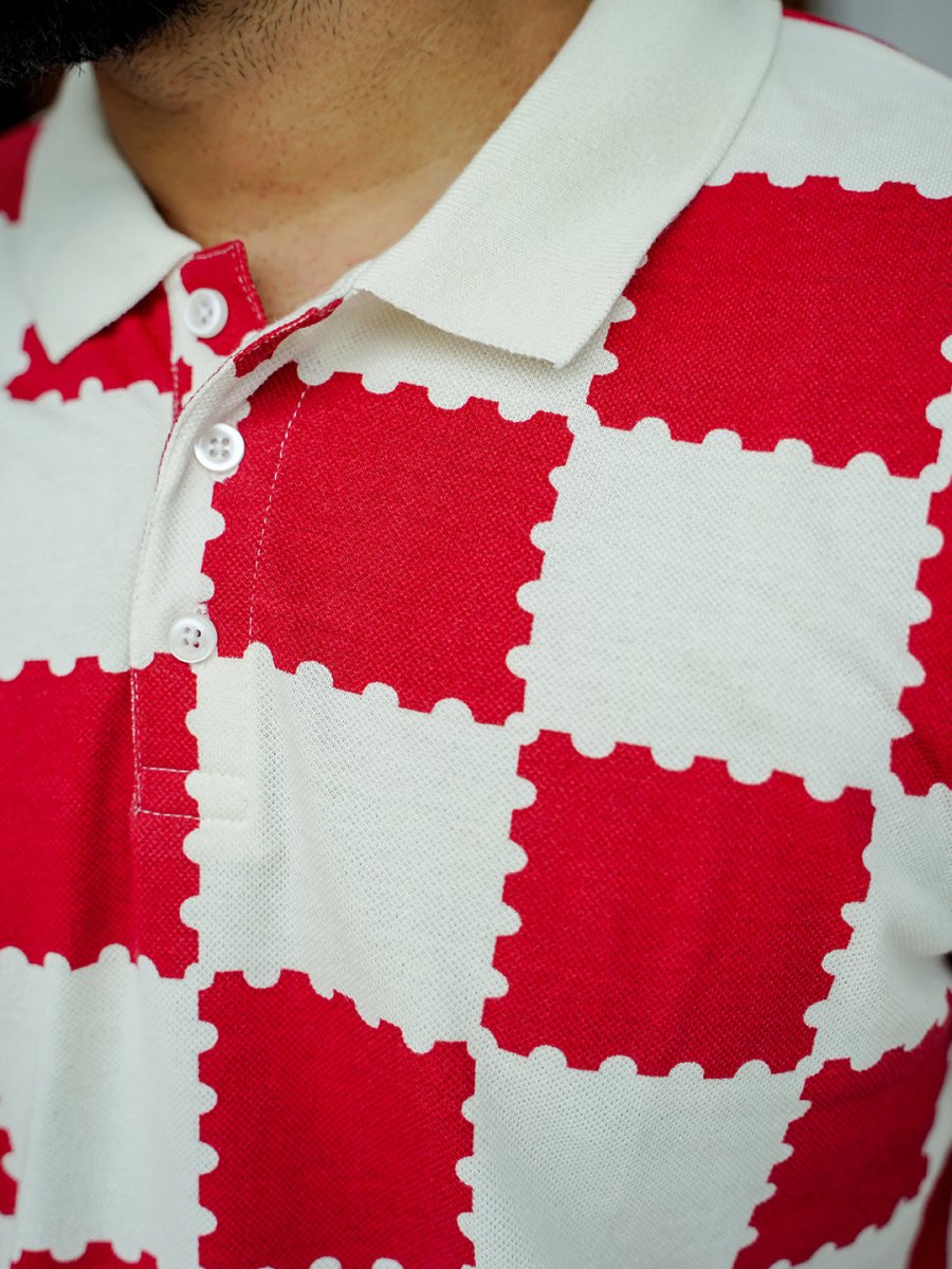 Retro Print Polo - Polo T-shirts | Mydesignation