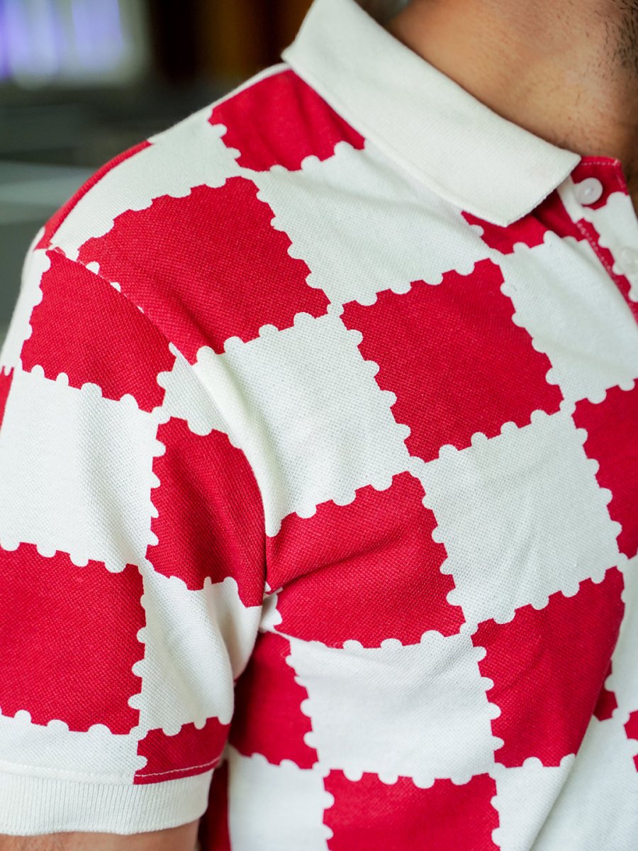 Retro Print Polo - Polo T-shirts | Mydesignation