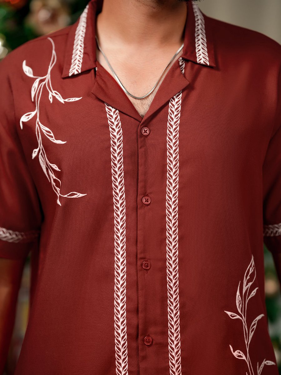 Royal Embroidered Shirt - Men Shirt | Mydesignation