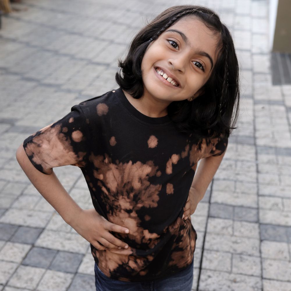 Rusty Brown Kids Tshirt - Tie Dye - Kids Tie - Dye T-shirt | Mydesignation