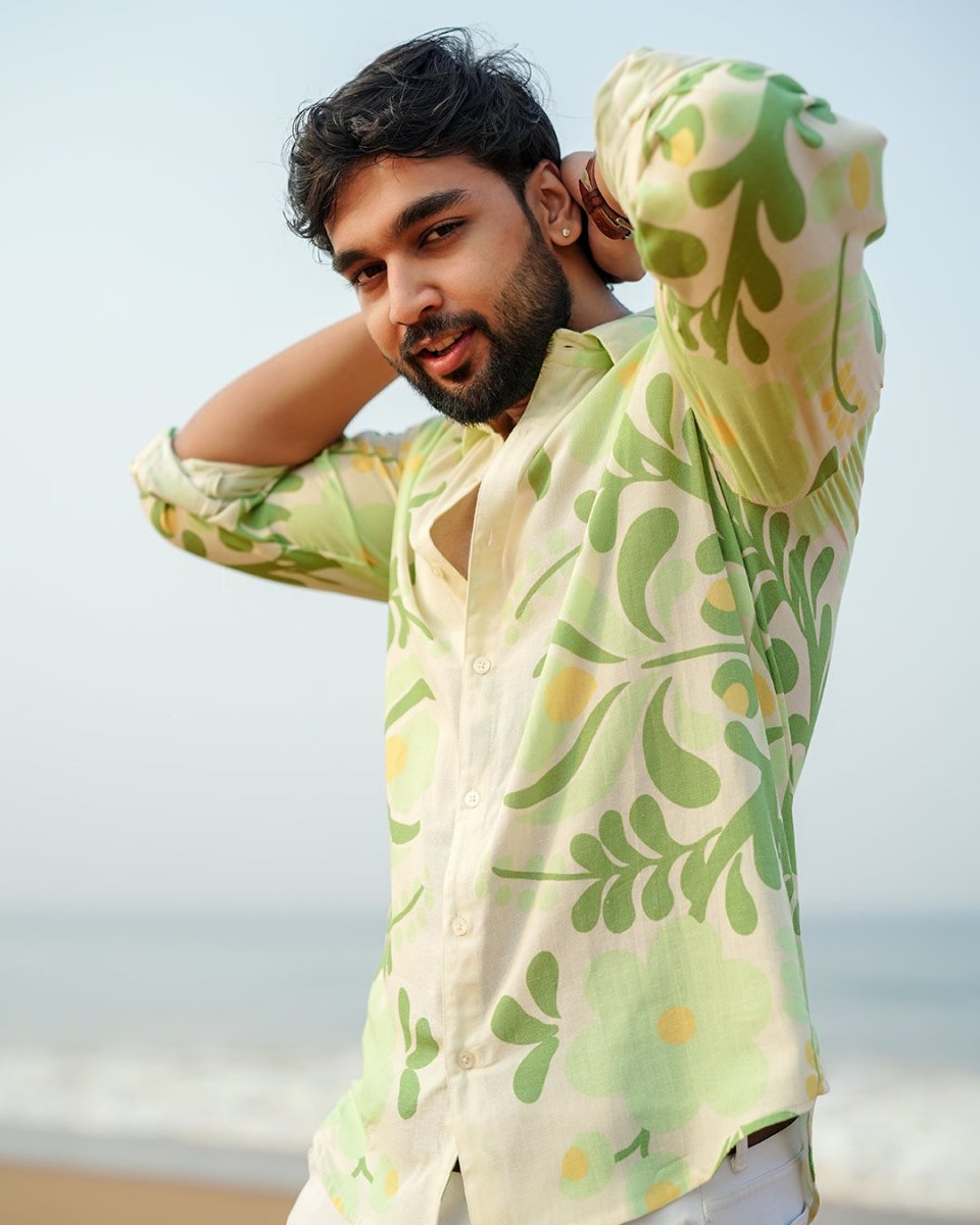 Sage Green - Men Shirt | Mydesignation