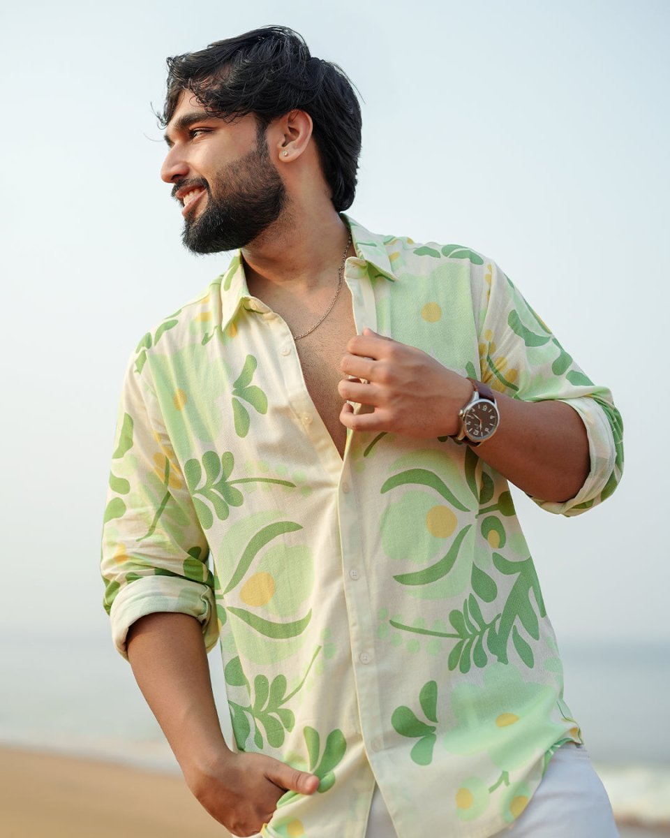 Sage Green - Men Shirt | Mydesignation