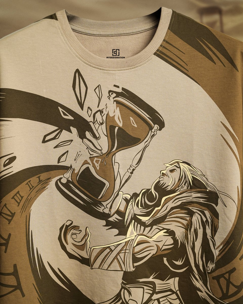 Sands of Time - Men Oversized T-shirt | Mydesignation