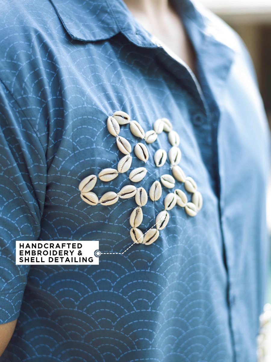 Shell Embroidered Shirt - Shirt | Mydesignation