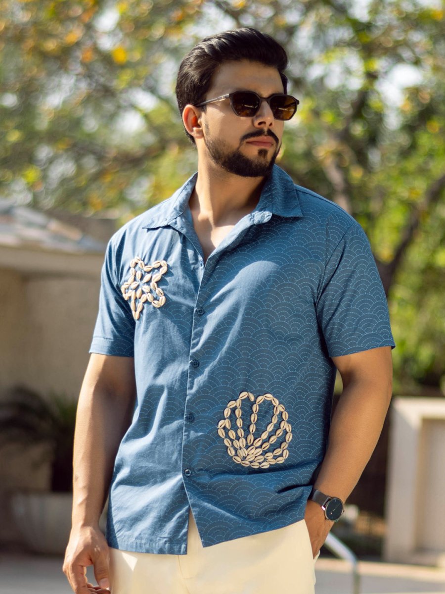 Shell Embroidered Shirt - Shirt | Mydesignation