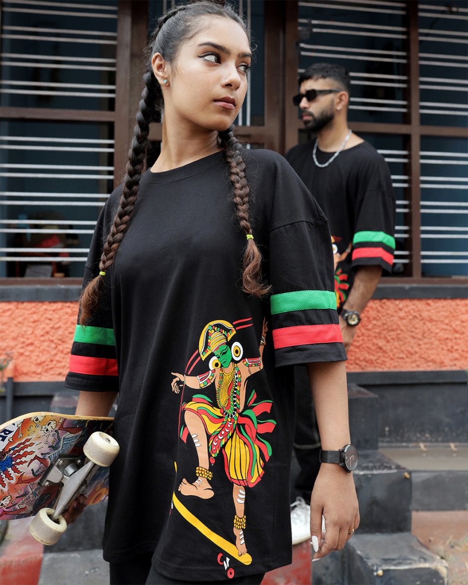 Skating Thullal - Women Oversized T-shirt | Mydesignation