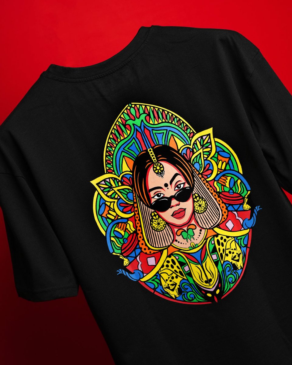 Buy Black Swag Oversized T-Shirts for Women Mydesignation