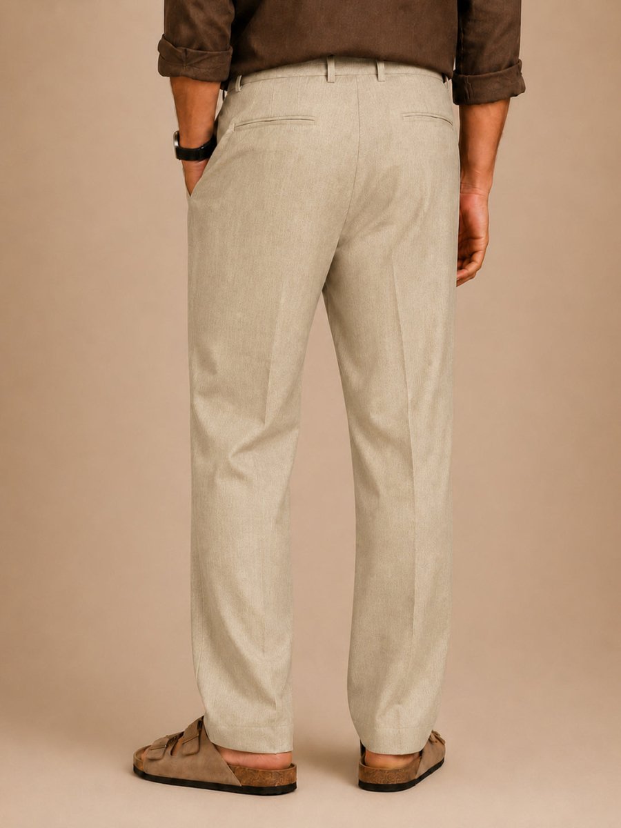 Tan Linen Pant - Pants | MyDesignation