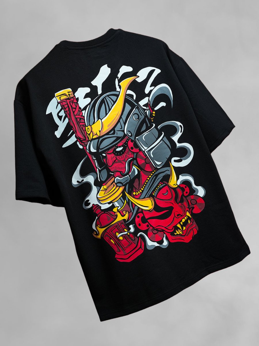 Theyyam Samurai - Oversized T-shirt | Mydesignation