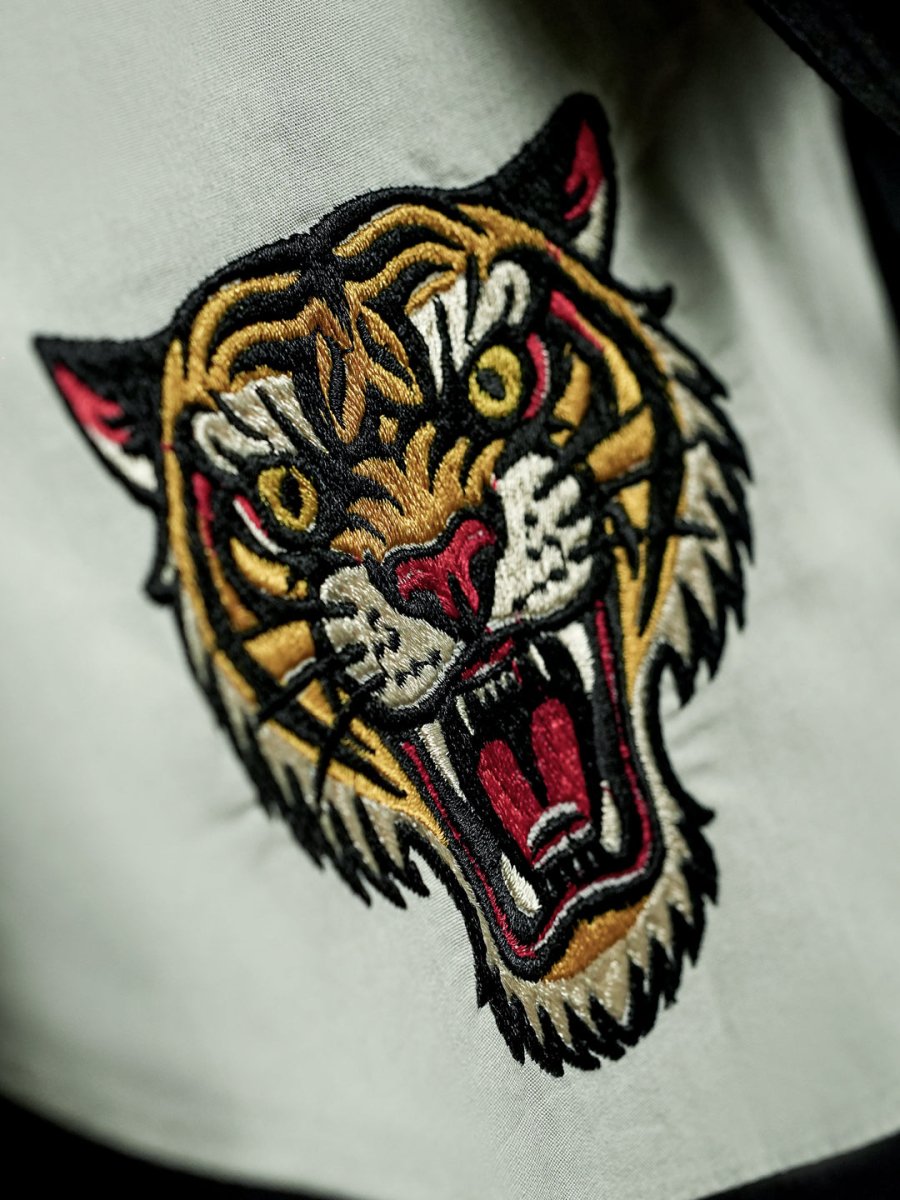 Tiger Embroidered - Men Shirt | Mydesignation