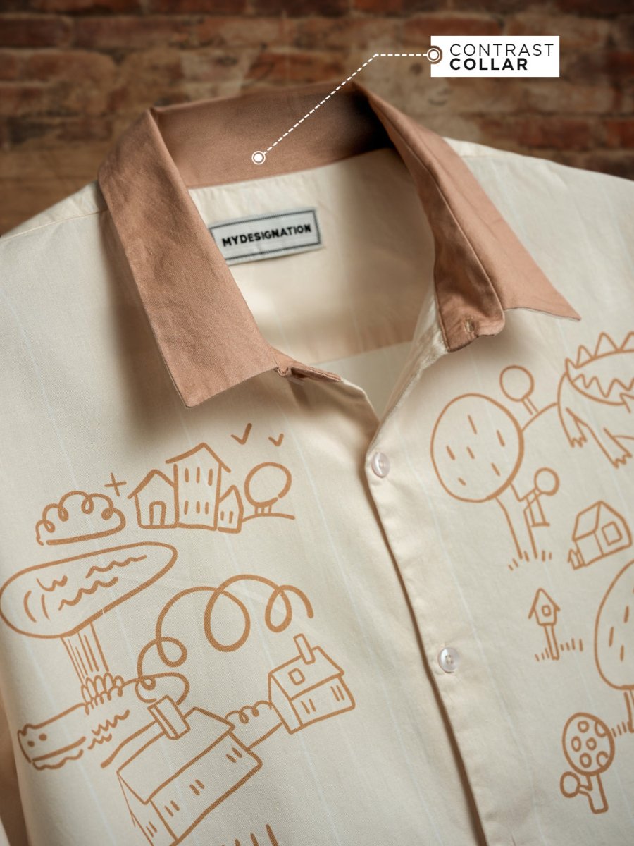 Timeless Scribble Shirt - Men Shirt | Mydesignation